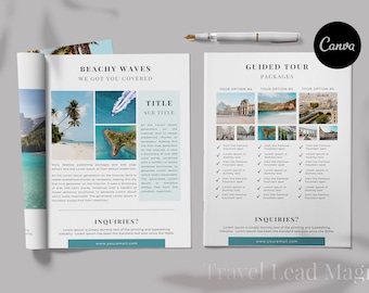Travel Lead Magnet - Ebook - Ebook Template - Canva Template - Arbeitsblatt - Workbook - Opt in Freebie - Blogger Template - Content Upgrade