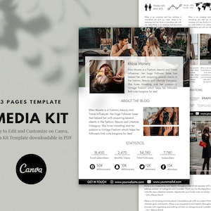 Influencer Media Kit, Media Kit Canva, Media Kit Template, Social Media Influencer, Blogger Media Kit, Influencer Media Kit Canva,