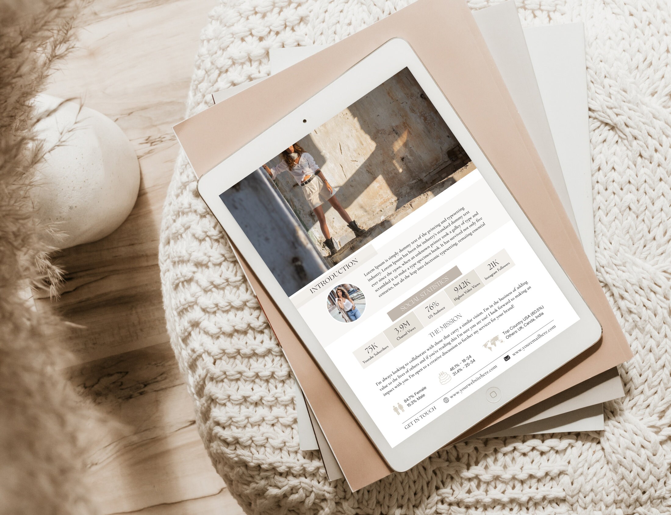 Media Kit Content Creator Tik Tok Media Kit Social Media - Etsy