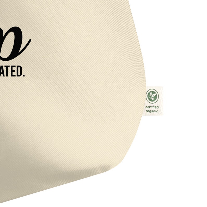Eco Tote Bag Sleep Totally Overrated Funny Phrase