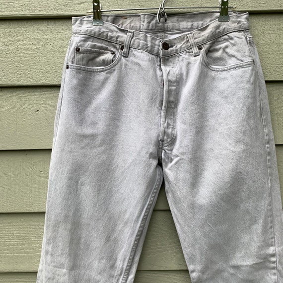 Levis 501 USA 32” 80s -90s 32x35.5' vintage butto… - image 3