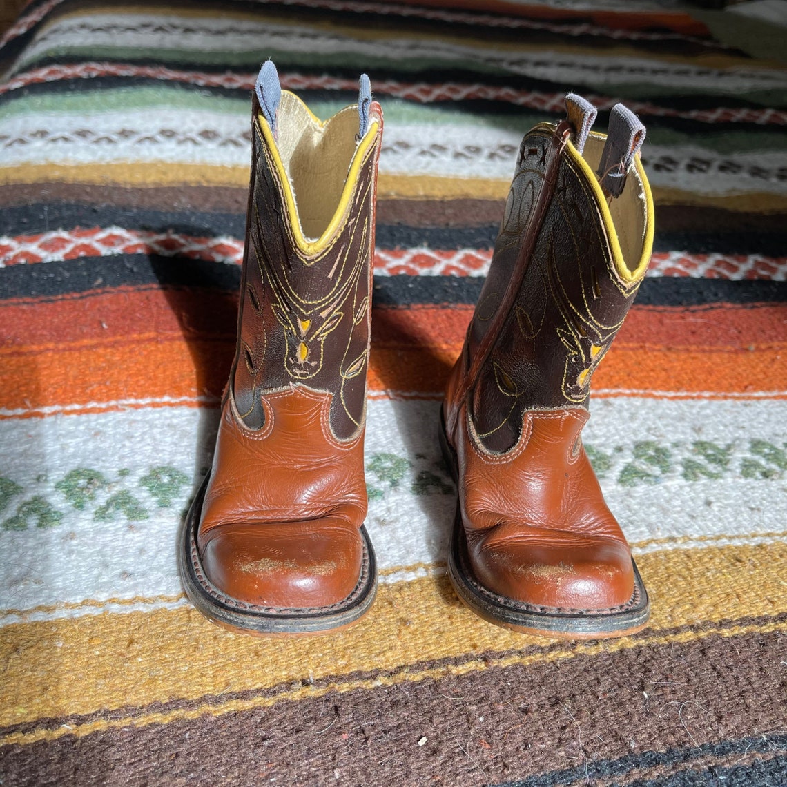 Vintage 40s Bronco Child Kids Cowboy Boots. | Etsy Australia