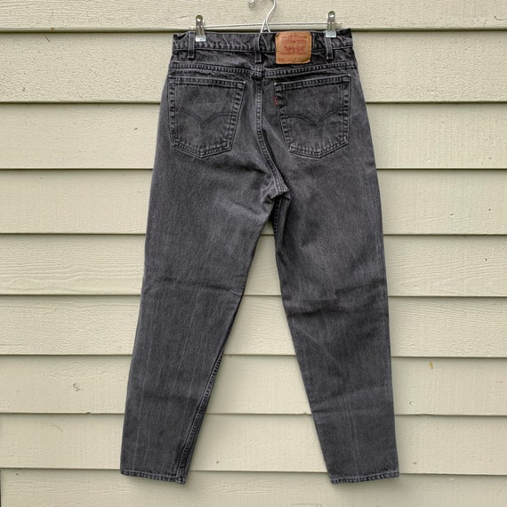 Levis 550 32” USA black vintage single stitch den… - image 2