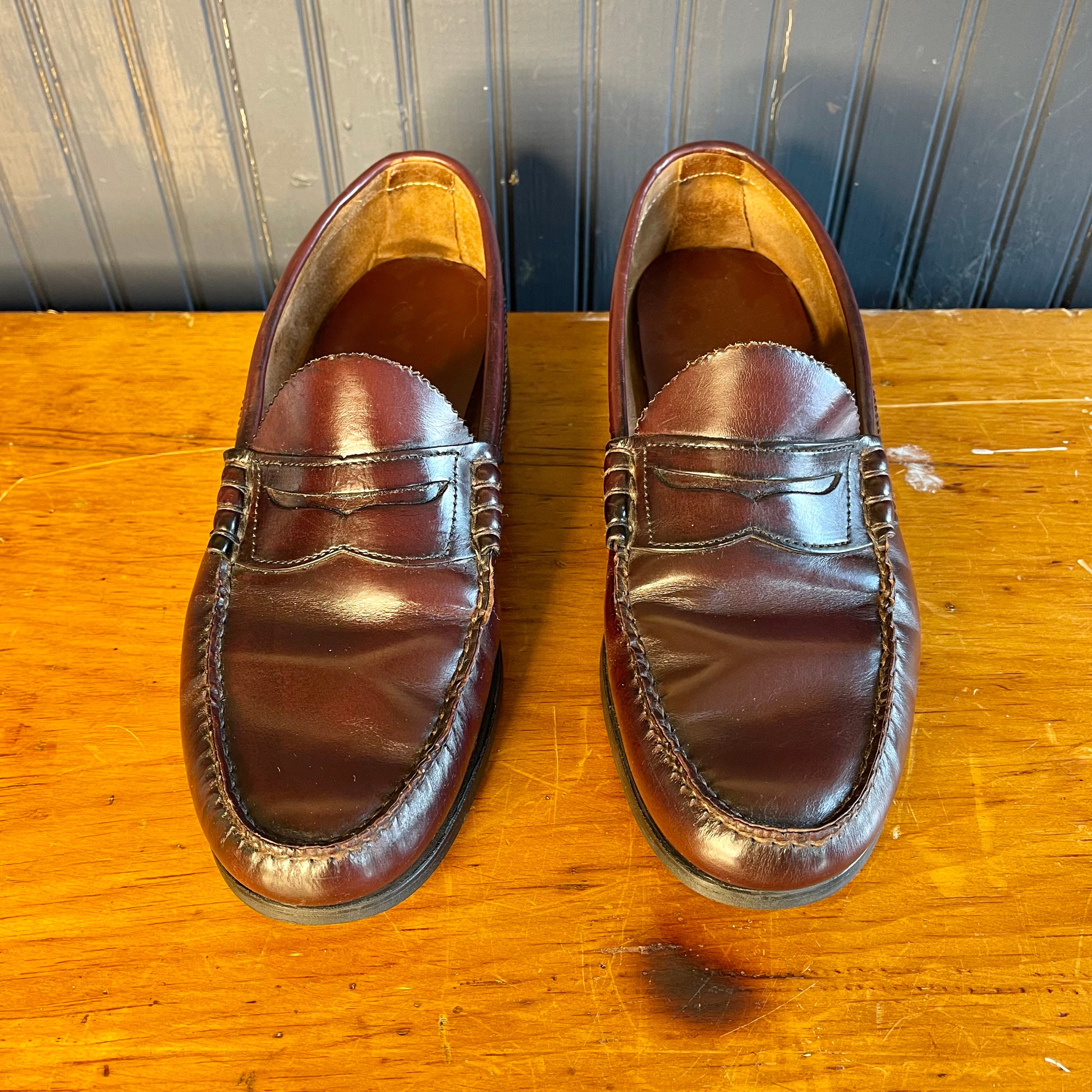 Bass Weejuns, Penny Loafers, GH Bass Vintage Loafers Made in USA Size Mens 11b