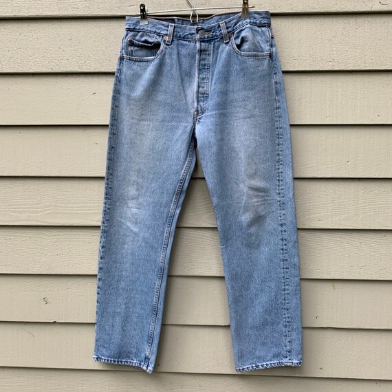 Levis 501 33 USA Nicely Faded Blue 33x29.5. Etsy