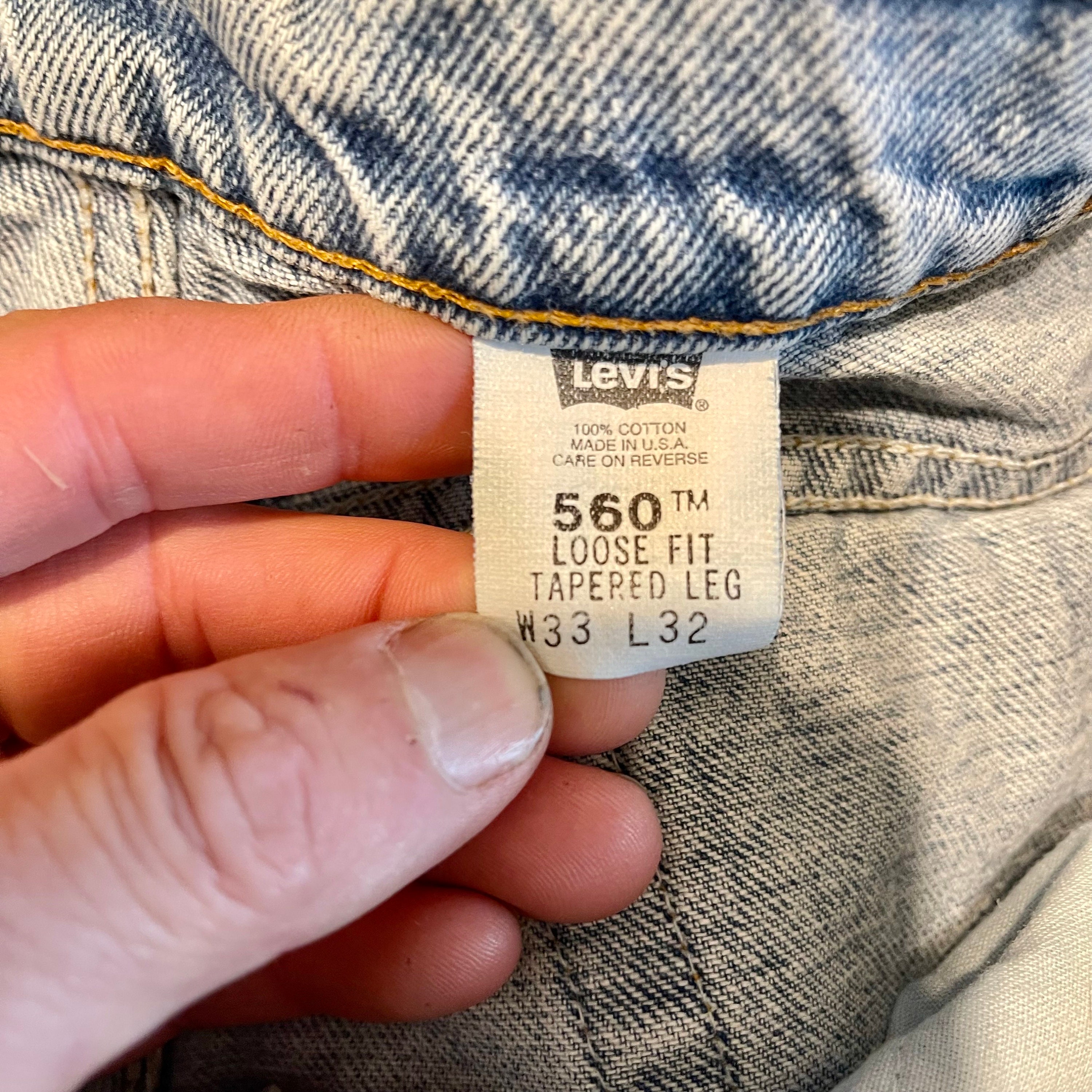 Levi's 560 loose fit tapered leg hot sale