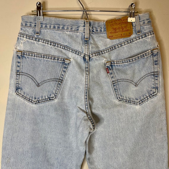 Levis 550,made in USA,  31”waist, size 31 x 29.75… - image 5