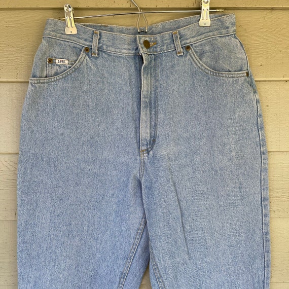 Vintage USA Lee mom jeans 30" waist, Nice light b… - image 3