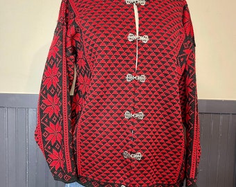 Wunderschöner Norskwear Marke Norweger Pullover aus 100% Schurwolle. Hergestellt in Norwegen gemarkt Größe S, aber überprüfen Sie Die Maße scheinen wie ein medium