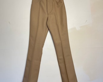 Wrangler 30” USA vintage 70s polyester men’s reg cut straight leg with a slight flare  jeans, slacks, dress pants, 30x33”