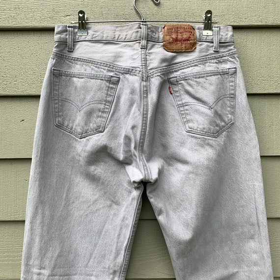 Levis 501 USA 32” 80s -90s 32x35.5' vintage butto… - image 4