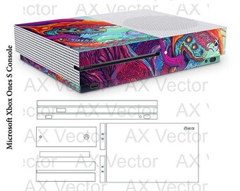 microsoft xbox one s controller vector template skin cut file etsy