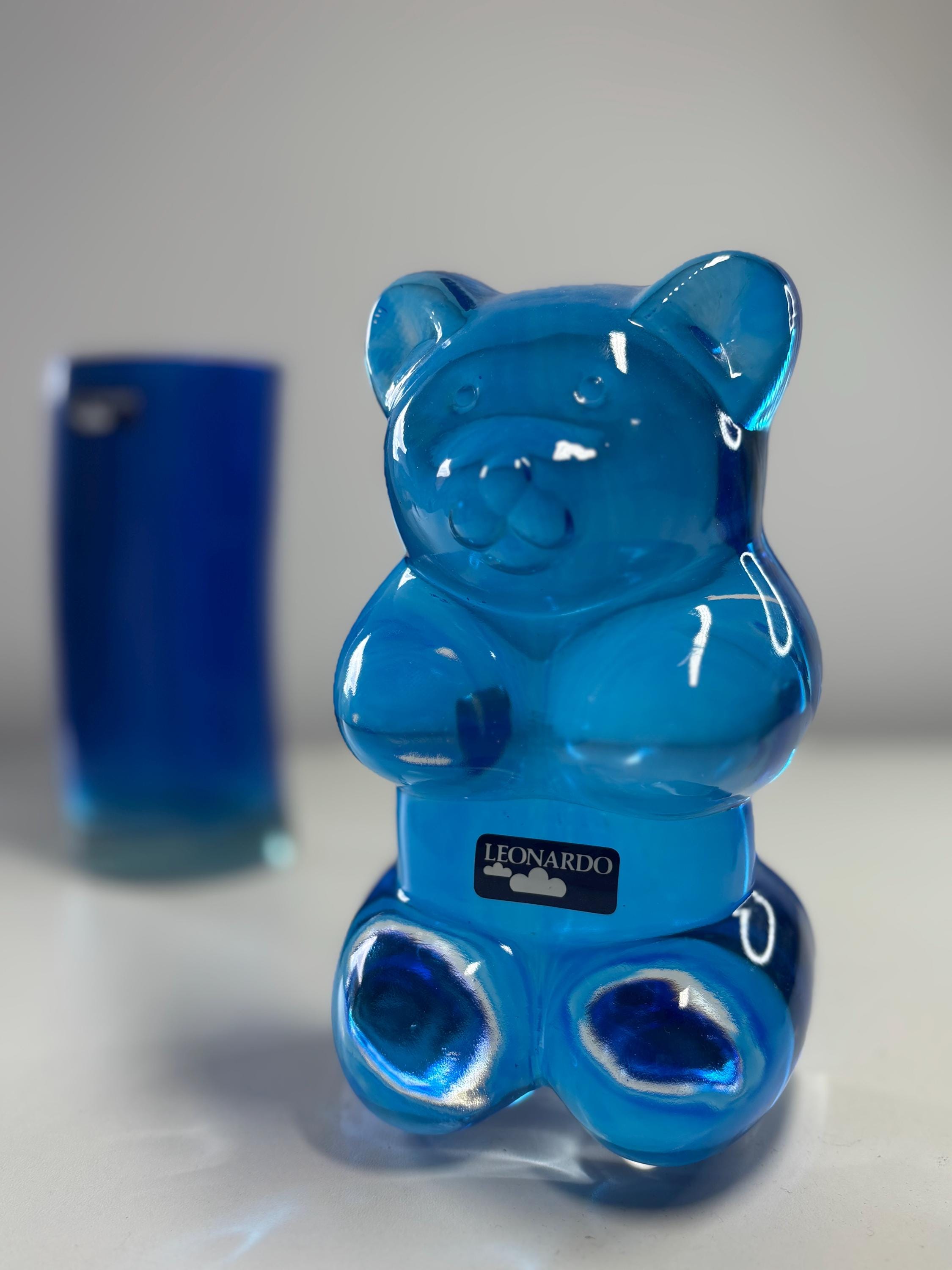 Beliani - Vaso Decorativo Sambar Realizzato A Mano Vetro Blu