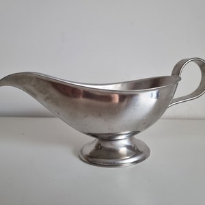 Shabby Chic Deutsches Vintage-Edelstahl Sauciere
