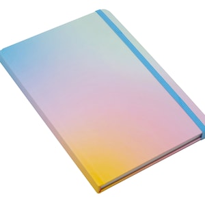 Pastel Gradient Hardcover Notebook: College Ruled, Lay Flat