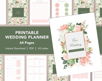 Wedding Planner Printable Template Wedding Planner Wedding Itinerary Wedding Planning Book Wedding Planning Checklist