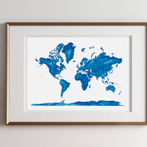 Playroom World Map, World Map Wall Art, World Map Nursery, World Map Canvas, World Map Poster, World Map Print, Large World Map