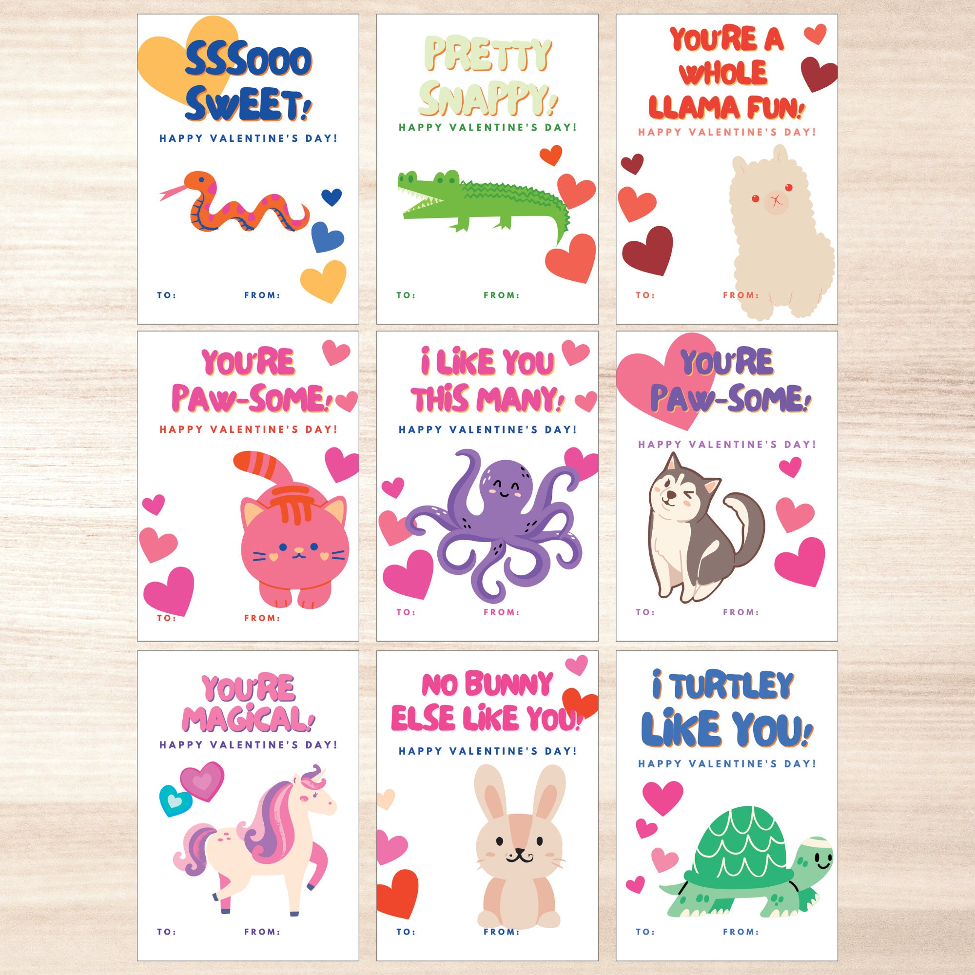 Printable Valentines Day Card For Kids, Classroom Valentines Craft For