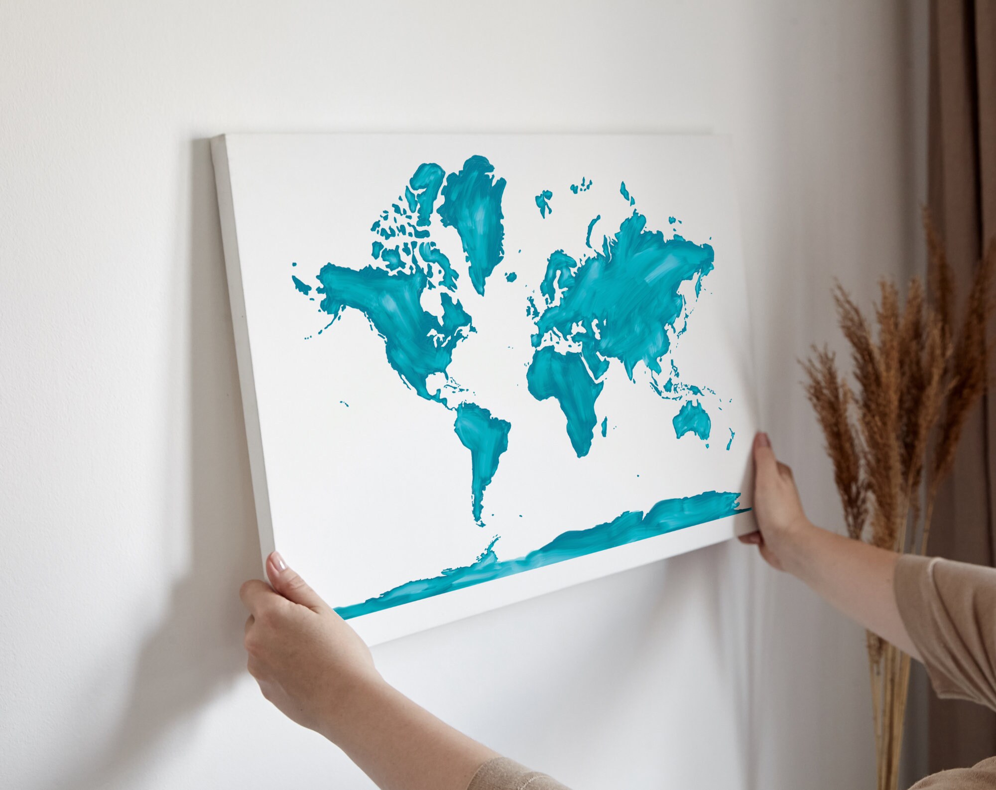 World Map Printable, World Map Wall Art, World Map Nursery,affordable ...