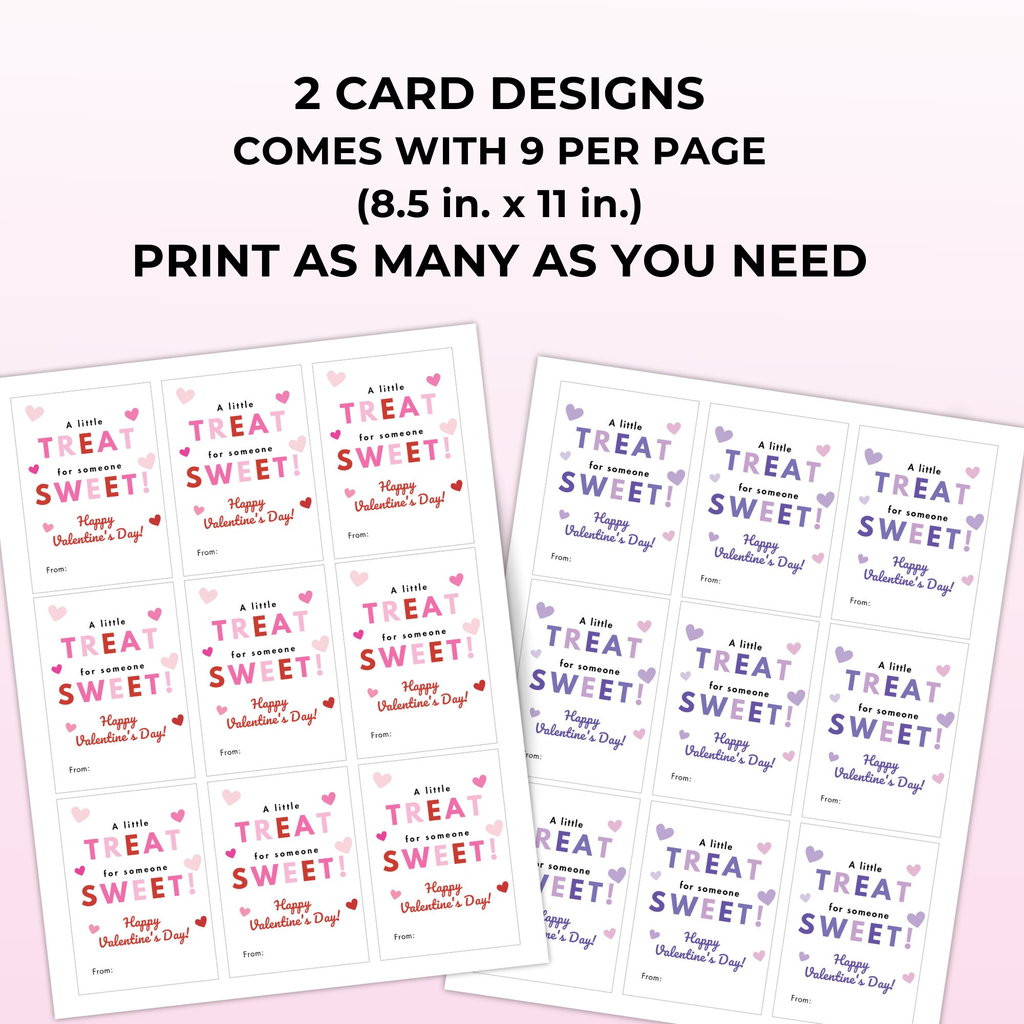 Kids Classroom Valentines Printable Tags | Valentine Exchange - Etsy