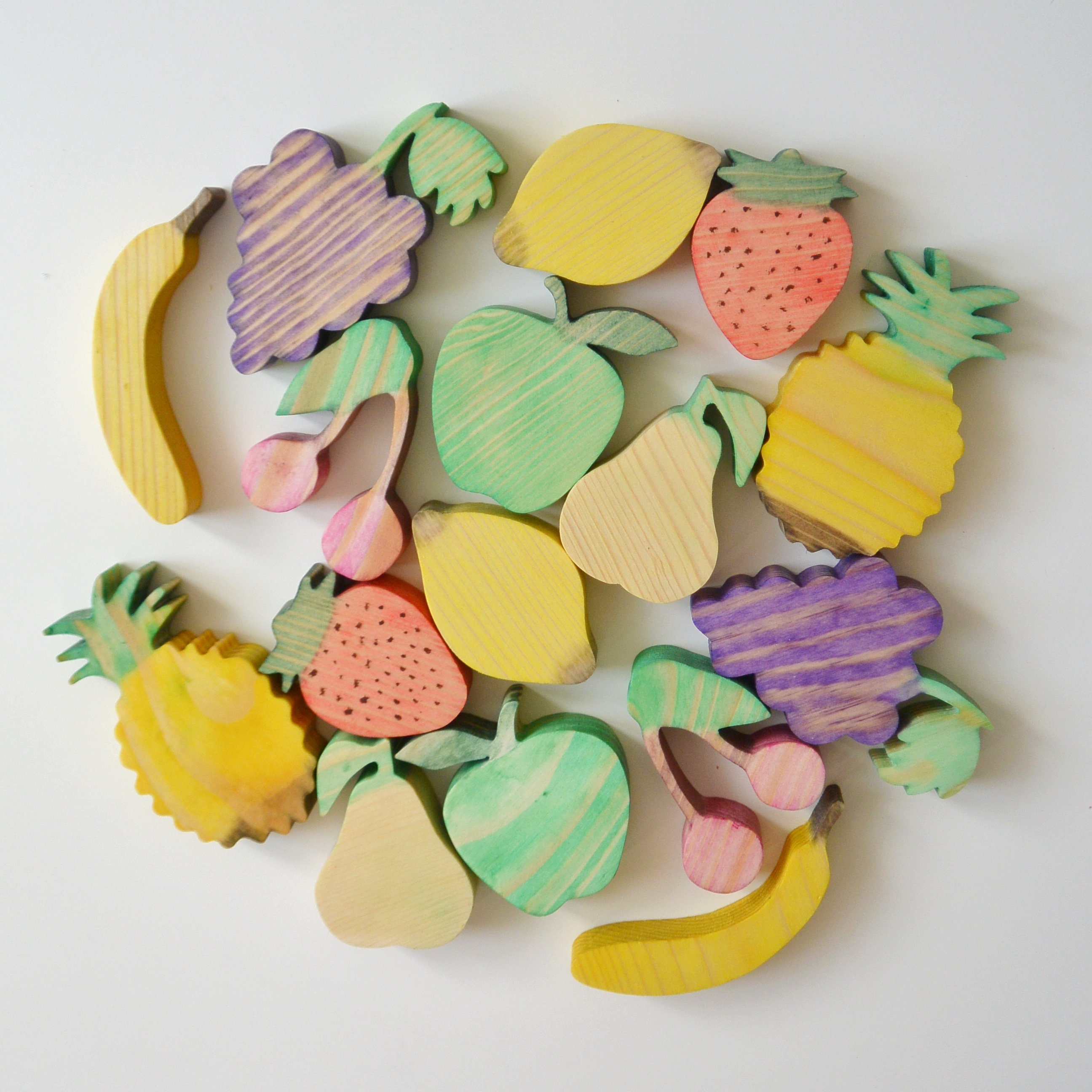 Play Food Set Wood toys kitchen Play kitchen wood Wooden toy Etsy