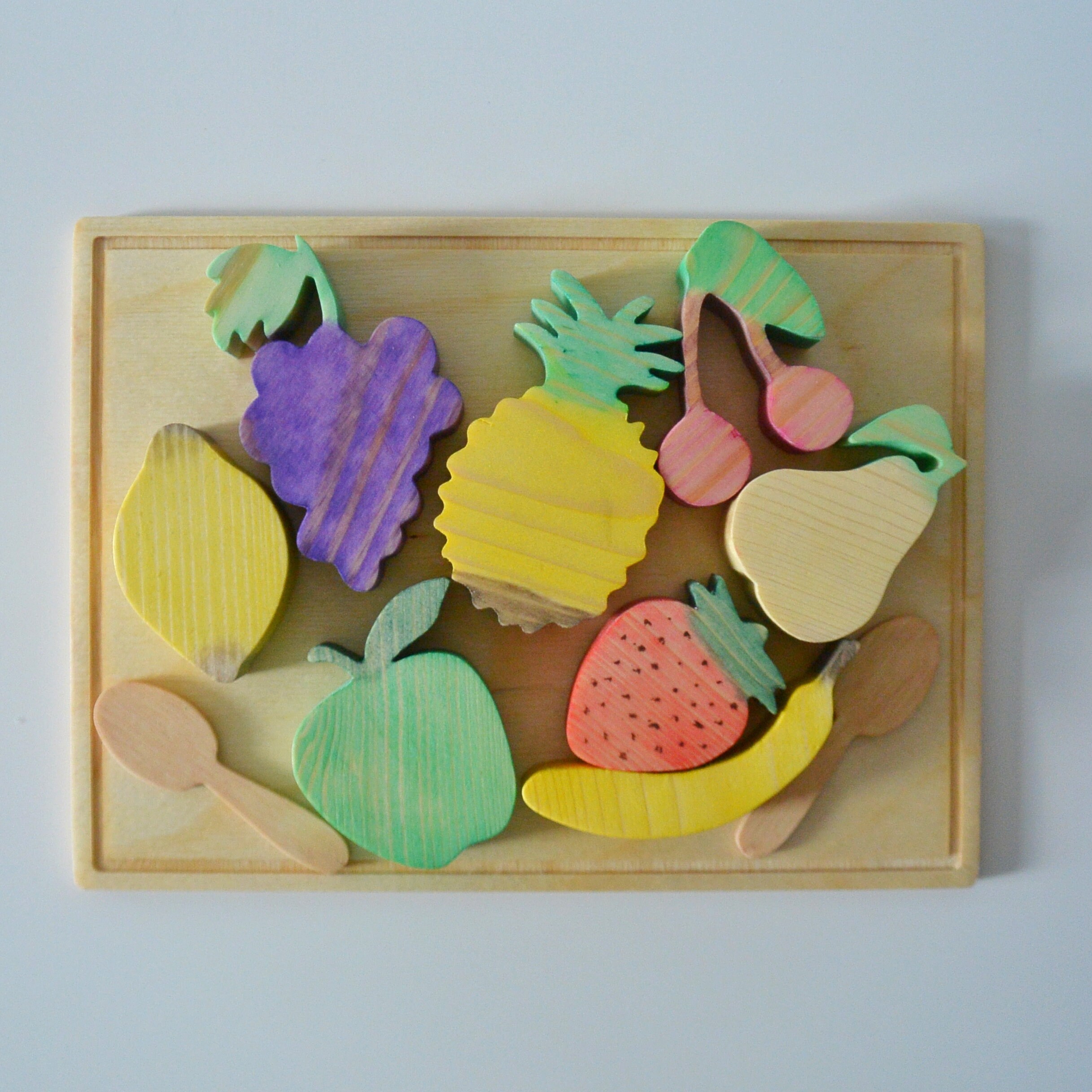 Play Food Set Wood toys kitchen Play kitchen wood Wooden toy Etsy