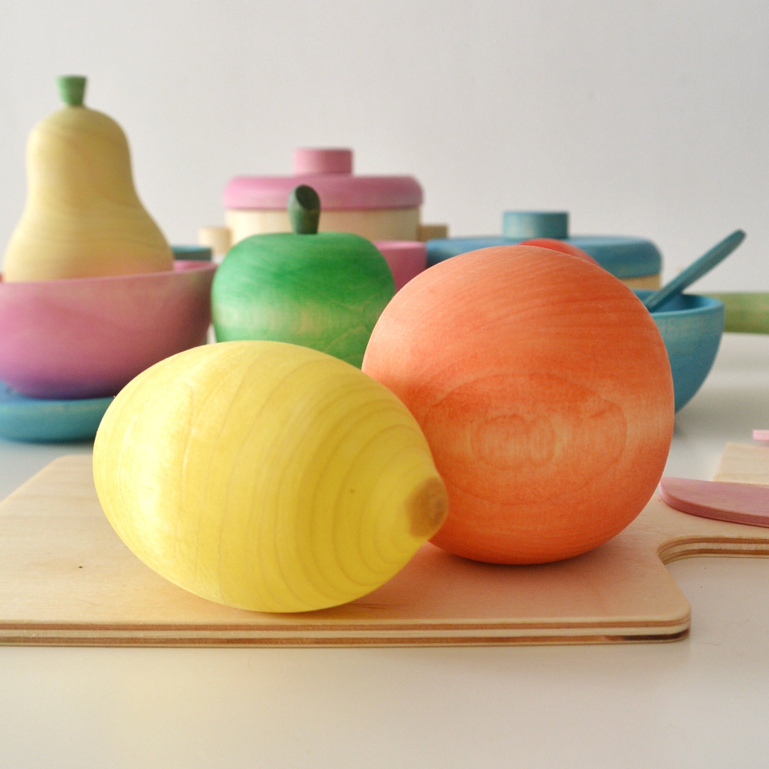 Xmas Wooden tea set Montessori toy Etsy