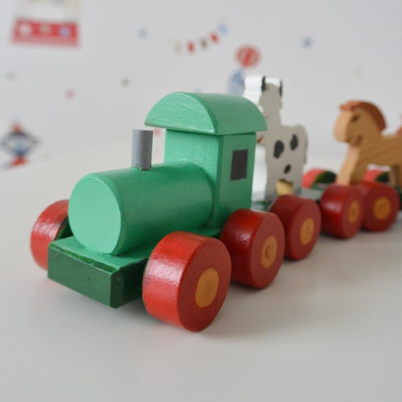 wooden train baby