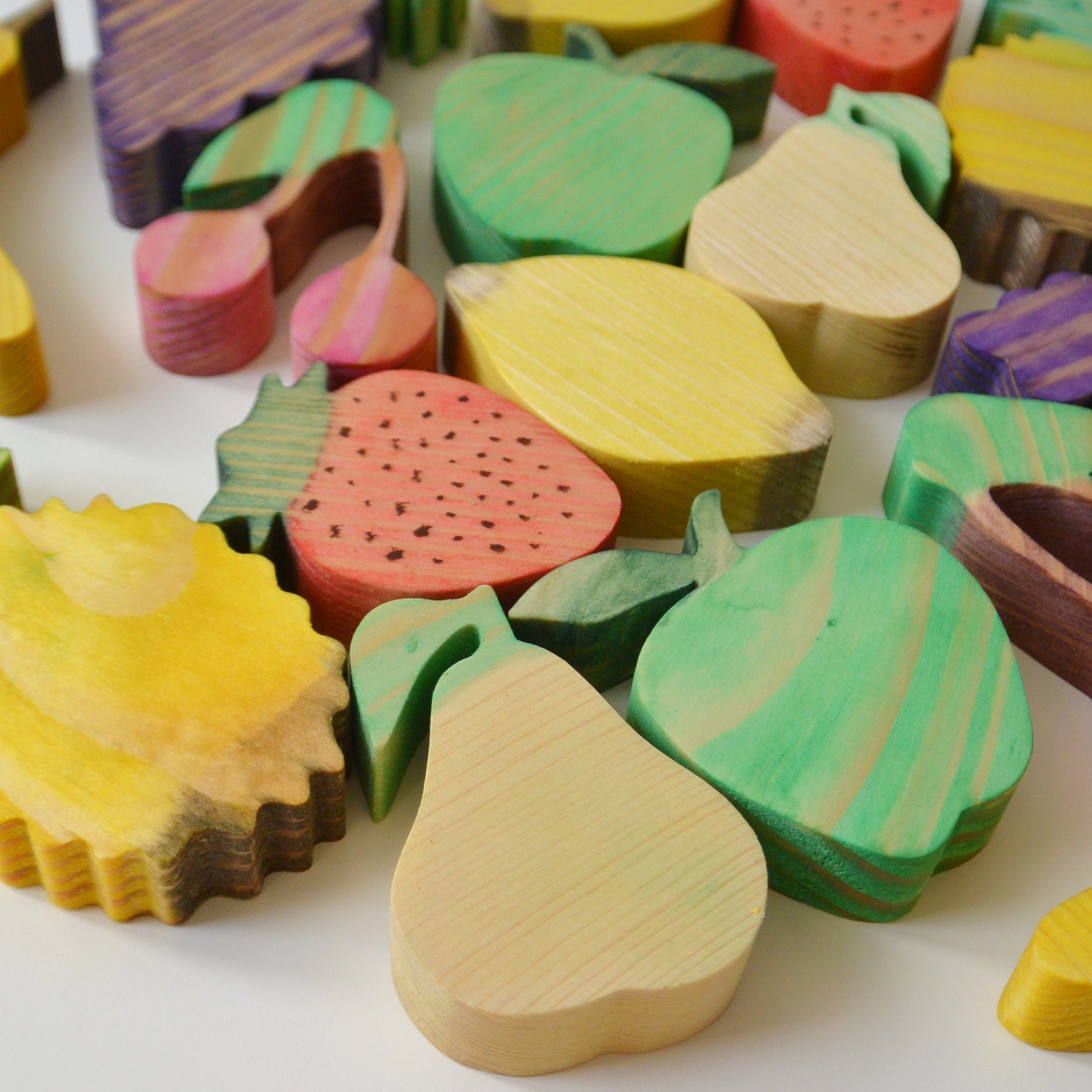 Play Food Set Wood toys kitchen Play kitchen wood Wooden toy Etsy
