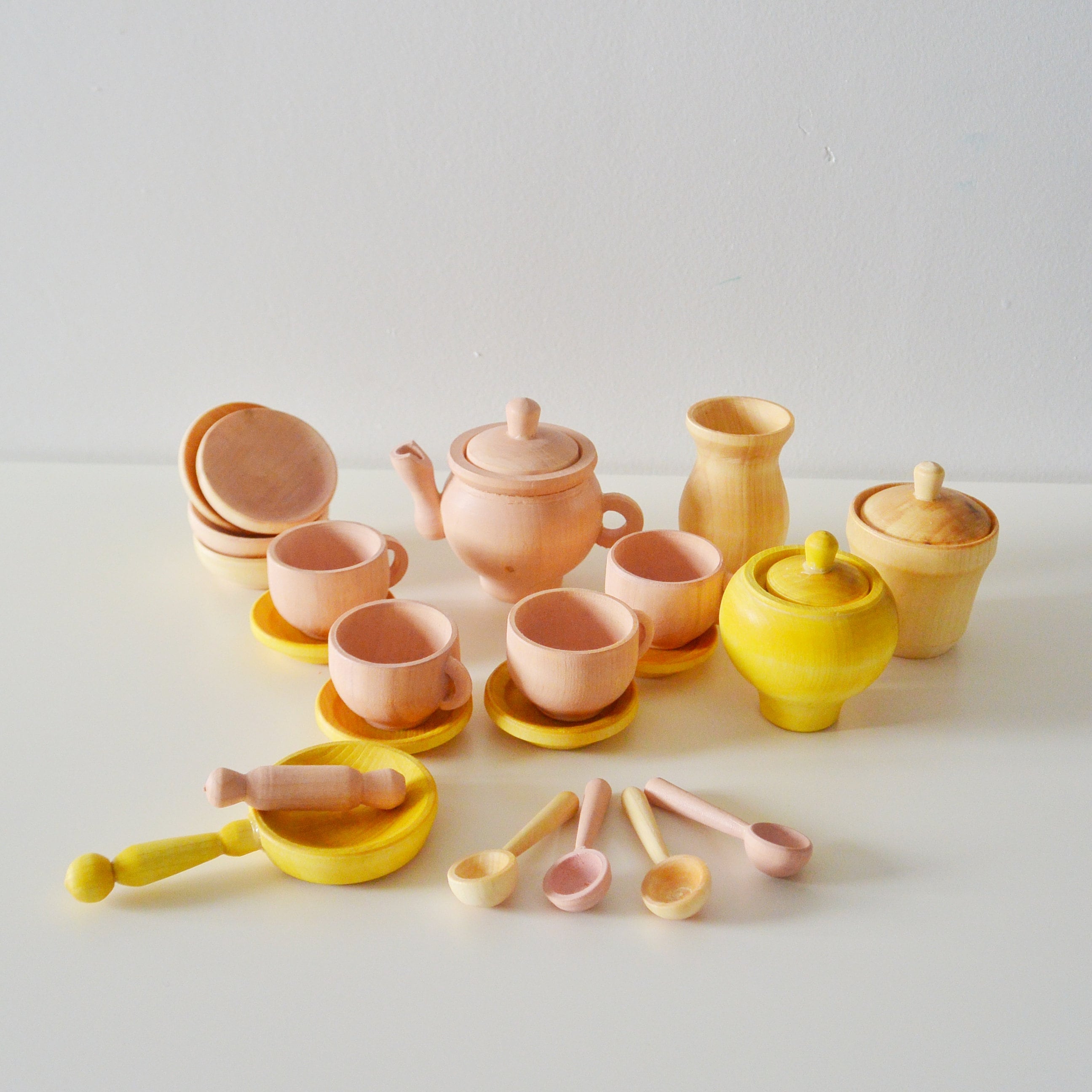 Wooden toys Wooden Tea Set toy Etsy