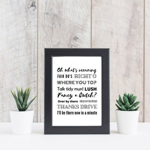 Welsh Phrases Print
