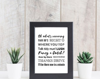 Welsh Phrases Print
