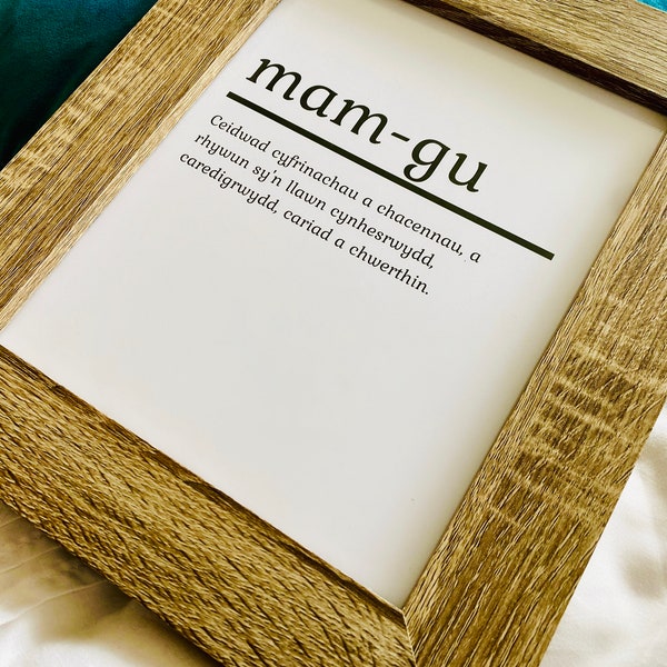Mam-gu - Welsh/English language print
