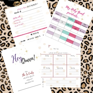 SheIsCurly Natural Hair Journal Digital Download** Letter Size** 5 pages/inserts****
