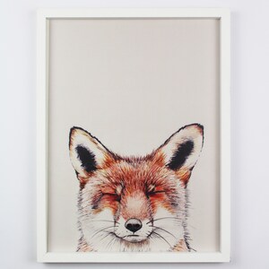 Luxuriously Designed Urban Fox Print - Hand-Illustrated & Digitally Printed in the UK bild 1