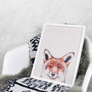 Luxuriously Designed Urban Fox Print - Hand-Illustrated & Digitally Printed in the UK bild 2