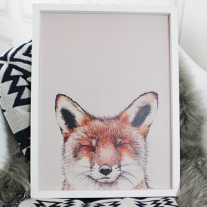 Luxuriously Designed Urban Fox Print - Hand-Illustrated & Digitally Printed in the UK bild 3