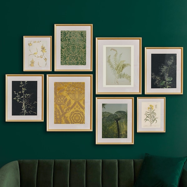 Dark Green Wall Art Etsy
