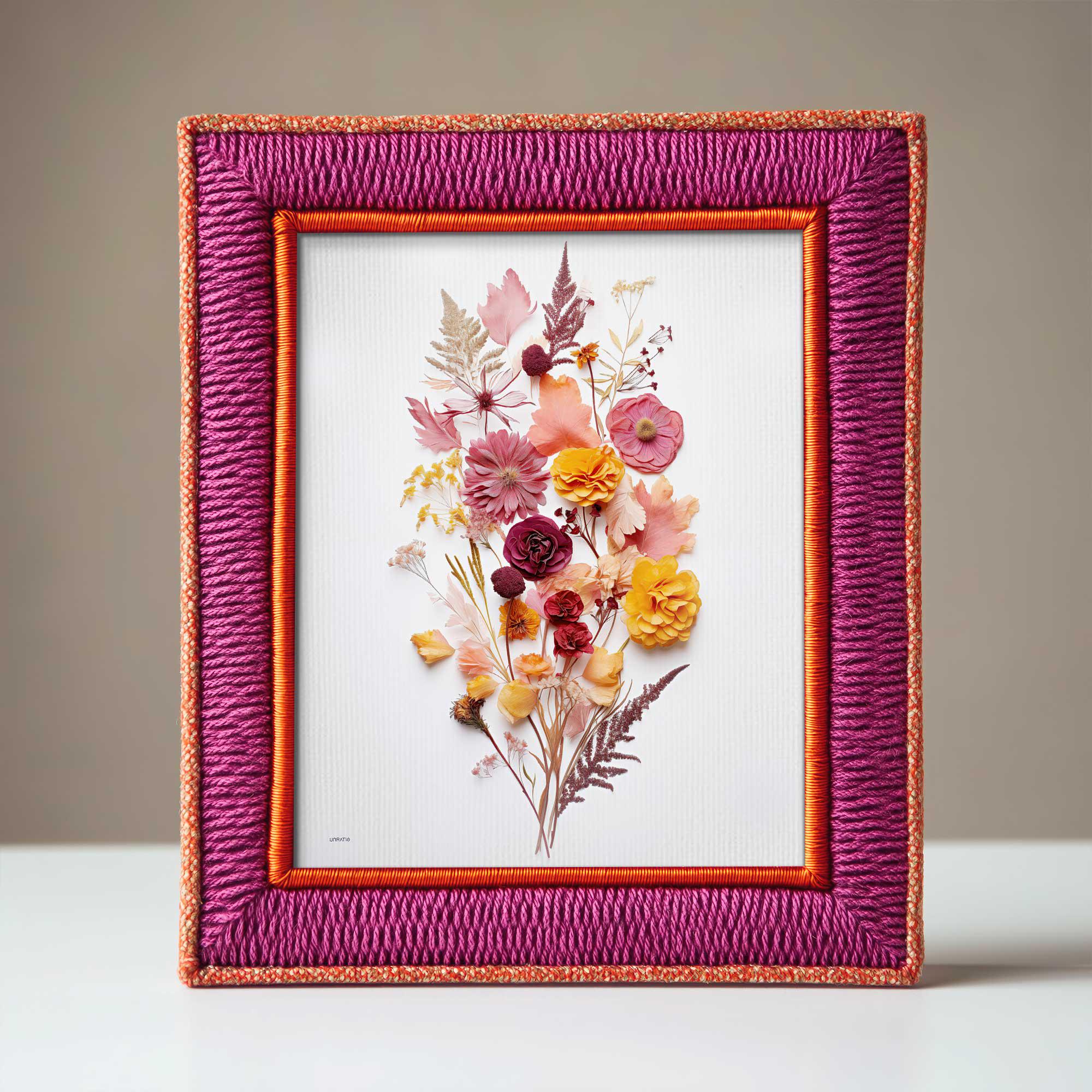 Dried Flowers Pressed Flowers Art, Dry Wildflowers Bouquet