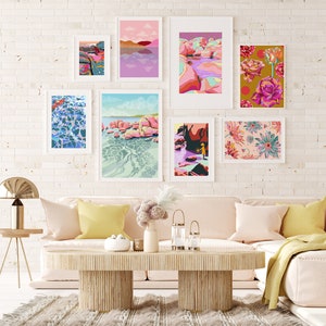 Bright Maximalist Gallery Wall Set of 8 Downloadable Prints - Etsy