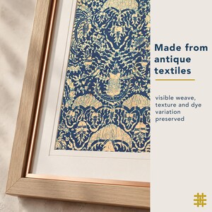 Made from antique textiles, Crayfish Batik is a printable wall art digital download created from a real textile scan, preserving batik pattern, weave texture, dye variation and aged textile detail.