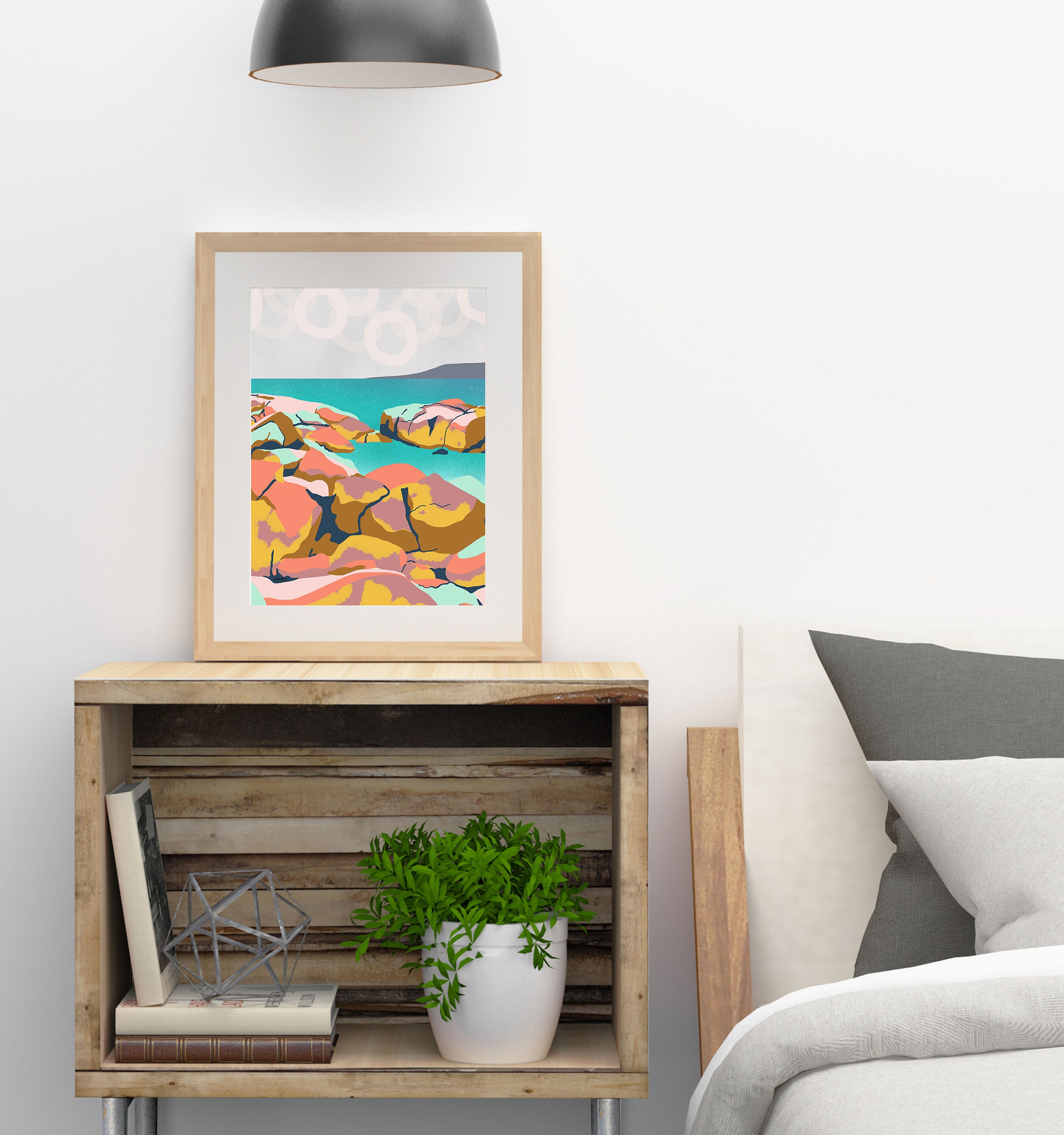 Set Of 5 Prints Downloadable Art Beach Themed Gallery Wall Etsy