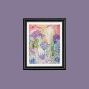 Original Watercolor Floral Painting