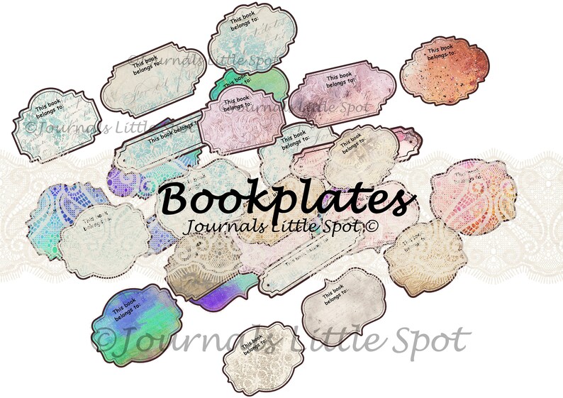 This Book Belongs To PRINTABLE BOOKPLATE Junk Journal Diary | Etsy