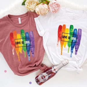 Love is love LGBT Shirt, Pride Parade Shirt, Pride Shirt, Pride Party Shirt, Rainbow Shirt, Pride Equality Shirt LGBT Mom, Gay Lesbian