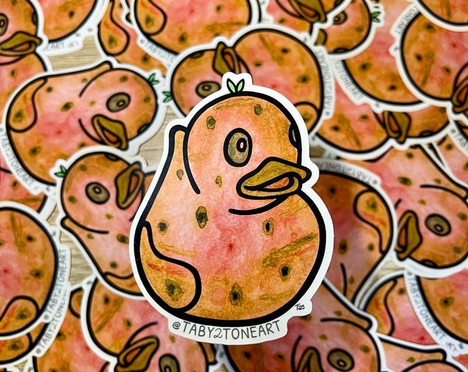 Potato Duck Sticker
