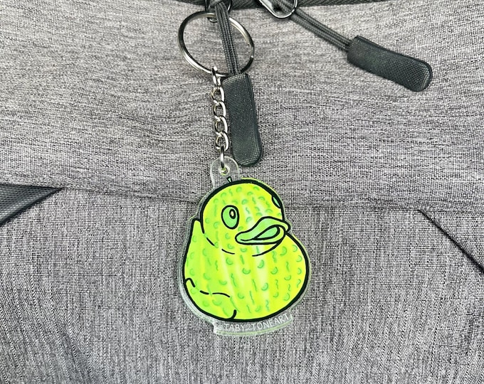 Pickle Duck Keychain