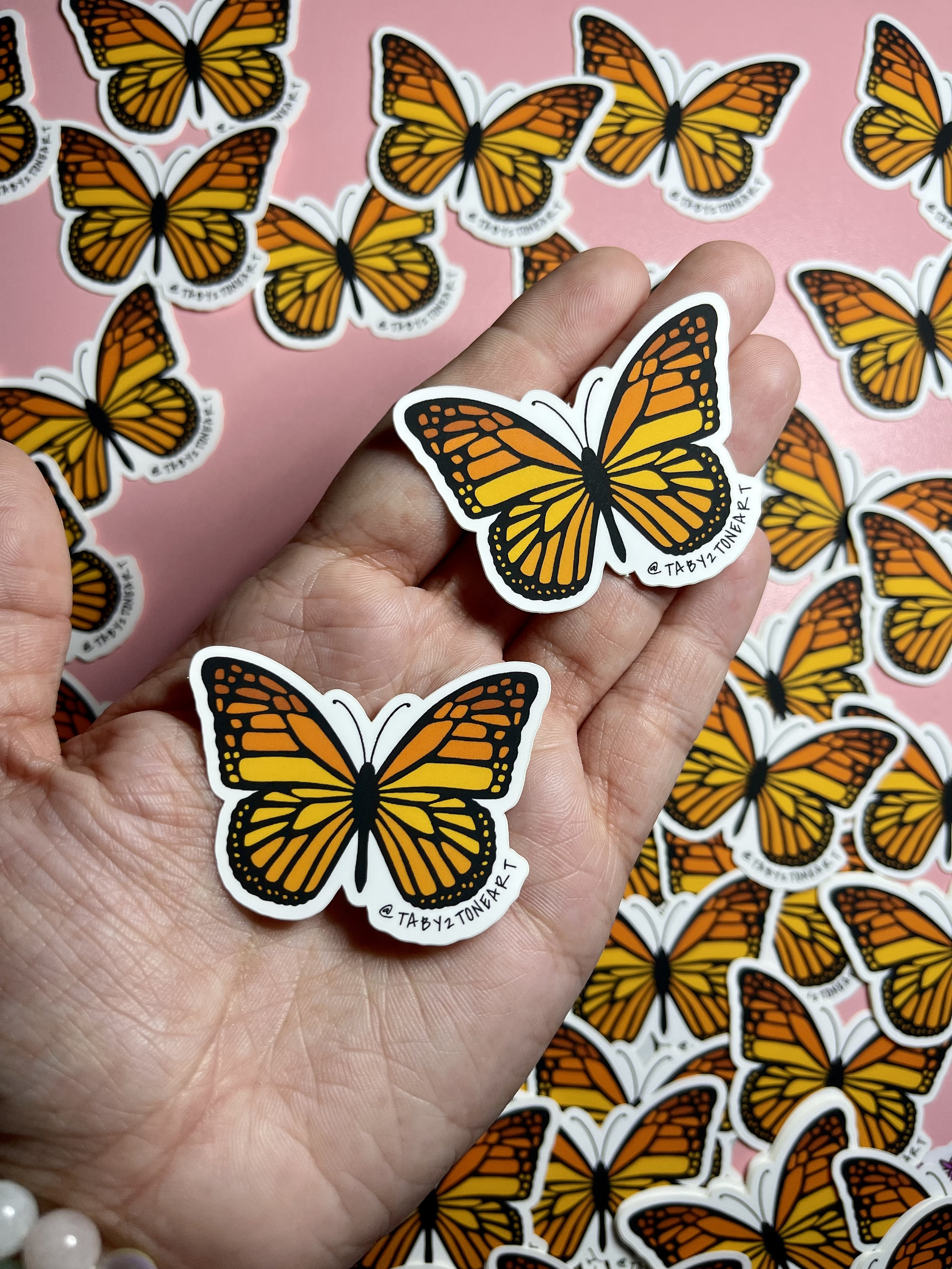 Monarch Butterfly Sticker, Butterfly Stickers, Water Bottle Stickers,  Laptop Stickers, Laptop Decals