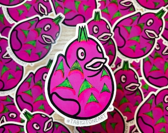Dragon Fruit Duck Sticker