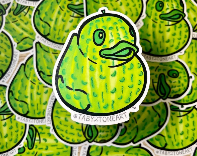 Pickle Duck Sticker